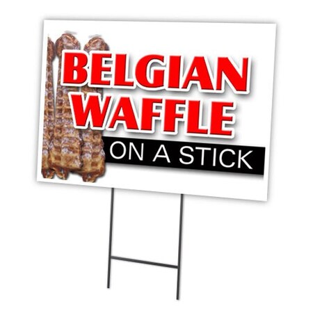 Signmission Belgian Waffle On Stic Yard & Stake outdoor plastic coroplast window, C-1216-Belgian Waffle On Stic C-1216-DS-Belgian Waffle On Stic